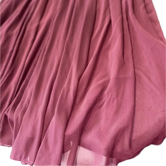 NWT Ralph Lauren Buckle Trim Georgette Halter Gown - Picture 8 of 11